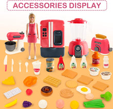 Load image into Gallery viewer, Kitchen Play Set Pretend Play Role Playset Food Cutting Accessories Toys Kitchenware Educational Toys Birthday for Kids