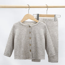 Load image into Gallery viewer, Kids Knit Jacket & Trousers Set – Soft Two-Piece Suit for Toddlers & Babies, Boys & Girls, Spring & Autumn Fashion Warm