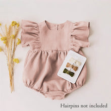 Load image into Gallery viewer, Baby Girl Rompers Linen Cotton Ruffles Bebe One-Piece Newborn Baby Clothes Infant Baby Outfit Baby Girl Clothes Newborn Toddler Spring Summer Fashion