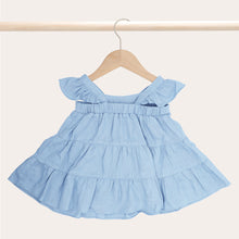 Load image into Gallery viewer, Baby Girls Linen Vintage Dress Ruffle Retro Flower Girl Dresses Little Girl Cotton Linen Cute Suspender Sundress with Smocking Casual Dress Sleeveless for Spring Summer 0-4 Years Toddler Girl Fly Sleeve Linen Cotton Solid Wide Camisole Dress