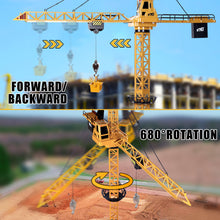 Load image into Gallery viewer, Remote Control Crane Toy Construction Vehicles Educational RC Crane Toy for Kids for Christmas Birthdays