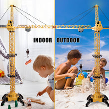 Load image into Gallery viewer, Remote Control Crane Toy Construction Vehicles Educational RC Crane Toy for Kids for Christmas Birthdays