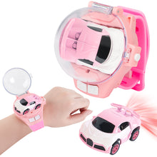 Load image into Gallery viewer, Remote Control Cars PINK Watch Toy Watch Controlled Car for Kids Ages 3 Plus
