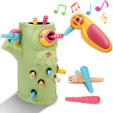 Load image into Gallery viewer, Toddler Magnetic Bird Woodpecker Toys for Boy Girl Present Children’s Learning Games With Sound and Lights For Christmas Birthdays