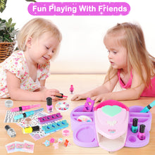 Load image into Gallery viewer, Kids Makeup Nail Polish Nail Studio Peel Off Nail Polish Set Perfect Gift for Girls 5 6 7 8 9 10 Years