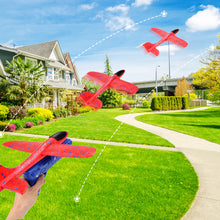 Load image into Gallery viewer, Foam Gliders Plane For Kids Airplane Launcher Toys 2 Foam Gliding Plane 1 Beach Kite Catapult Gun Toy for Outdoor Game Kite Launcher