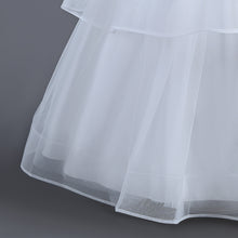 Load image into Gallery viewer, Children Evening Dresses Discoball Girls Princess Dress Double Tulle Bow Lace Sleeveless Embroidery Flower Girl Dress, Birthday Party Wedding Bridesmaid First Communion Girls' Dresses for 120cm-170cm Kids