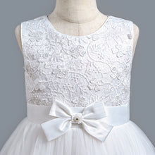 Load image into Gallery viewer, New Pageant Princess Dress Stylish Tulle Layered  Embroidery Bow Dresses Girl Party Prom Gown Lace Wedding Bridesmaid Graduation Evening Dance Prom Ball Gowns
