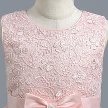 Load image into Gallery viewer, New Pageant Princess Dress Stylish Tulle Layered  Embroidery Bow Dresses Girl Party Prom Gown Lace Wedding Bridesmaid Graduation Evening Dance Prom Ball Gowns