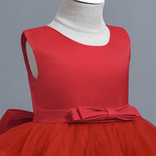 Load image into Gallery viewer, Baby Girl Dress Tulle Sleeveless Bow Party Princess Dress Multi Layered Lace Dress Toddler Girl Birthday Party Costume Children Princess Cute Elegant Round Neck Dress Fashion Designs Wedding Tutu Gown