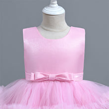 Load image into Gallery viewer, Baby Girl Dress Tulle Sleeveless Bow Party Princess Dress Multi Layered Lace Dress Toddler Girl Birthday Party Costume Children Princess Cute Elegant Round Neck Dress Fashion Designs Wedding Tutu Gown