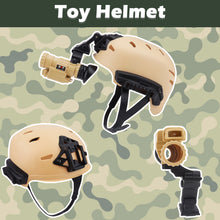 Load image into Gallery viewer, Military Soldier Camouflage Desert War Halloween Costume Role Play Set with Helmet Toy Shotgun Grenades Soldier Storage Backpack for Kids