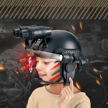 Load image into Gallery viewer, Multifunctional Tactical Helmet Children's Model Outdoor Set with Binoculars, Flashlight, High-Definition Telescope, Infrared and Amplifying Communication Microphone A Perfect Gift Toy for Boys