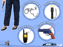Load image into Gallery viewer, Police Costume Set with Vest Hat Toy Shotgun Role Play Police Play Children Christmas Gift Halloween Dressing Up for Kids