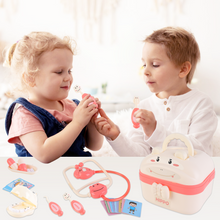 Load image into Gallery viewer, Interactive Kids Doctor Set with Lights & Sounds: Educational Medical Toy Case with Costumes for Boys & Girls 3-8 Years - Perfect Gift for Learning and Play