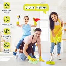 Load image into Gallery viewer, Kids Play Trolley Cleaning Set - Educational Toy Cleaning Set for Toddlers, Children’s Role Play Cleaning Tools with Housekeeping Cart, Broom, and Dust Pan, 12 Pieces Pretend Play Set for Boys and Girls Ages 3-8