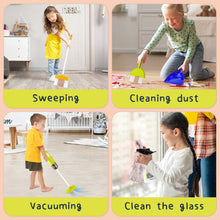 Load image into Gallery viewer, Kids Play Trolley Cleaning Set - Educational Toy Cleaning Set for Toddlers, Children’s Role Play Cleaning Tools with Housekeeping Cart, Broom, and Dust Pan, 12 Pieces Pretend Play Set for Boys and Girls Ages 3-8
