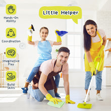 Load image into Gallery viewer, Kids Play Trolley Cleaning Set - Educational Toy Cleaning Set for Toddlers, Children’s Role Play Cleaning Tools with Housekeeping Cart, Broom, and Dust Pan, 12 Pieces Pretend Play Set for Boys and Girls Ages 3-8