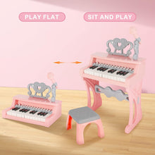 Load image into Gallery viewer, Piano Toy 25 Keys Music Toy Instruments with Microphone Piano Keyboard Toy for Kids Kids Piano Toys Birthday Xmas Gift for Girls