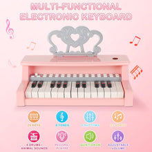 Load image into Gallery viewer, Piano Toy 25 Keys Music Toy Instruments with Microphone Piano Keyboard Toy for Kids Kids Piano Toys Birthday Xmas Gift for Girls