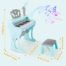 Load image into Gallery viewer, 25 Keys Piano Keyboard Toy Kids Music Toy with Microphone Birthday Xmas Gift for Kids