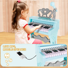 Load image into Gallery viewer, 25 Keys Piano Keyboard Toy Kids Music Toy with Microphone Birthday Xmas Gift for Kids