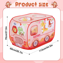 Load image into Gallery viewer, Foldable Zoo Playhouse Tent Toy Pop Up Play Tent for Kids Toddler Girls and Boys