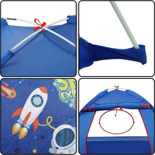 Load image into Gallery viewer, Space Play Tent Indoor Outdoor Toddler Tent Kids Tent Space Castle Playhouse Pop Up Play Tents for Christmas Birthday Gifts for Kids