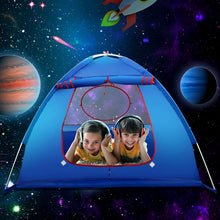 Load image into Gallery viewer, Space Play Tent Indoor Outdoor Toddler Tent Kids Tent Space Castle Playhouse Pop Up Play Tents for Christmas Birthday Gifts for Kids