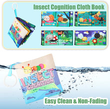 Load image into Gallery viewer, Baby Tissue Box Toy Baby Sensory Toys Early Year Educational Learning Baby Magic Tissue Box with Rattle Mirror Crinkle Tissue Papers Scarves