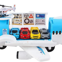 Load image into Gallery viewer, Transport Cargo Airplane Car Toy Play Set with Music and Light Toy Toddler Toys with Vehicle Car Toys Birthday Gifts for Kids