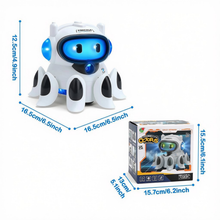 Load image into Gallery viewer, Mechanical Octopus Toy with Omni‑Directional Movement, Lights, Sounds, Lifting & Rotating Actions, Mist Spray Effect & Swinging Legs – Interactive Playset for Kids Ages 3+