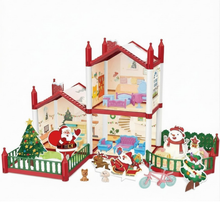 Load image into Gallery viewer, Christmas Doll House Playset, Dream House Pretend Doll House with Accessories Dolls House Garden Princess House Birthday Gifts