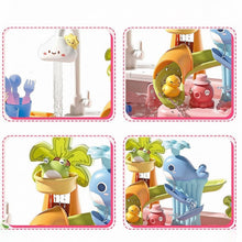 Load image into Gallery viewer, 2 in 1 Beach Table & Simulation Kitchen Sink Toy Set with Water Supply Function and Color-Changing Tableware (Pink)