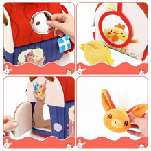 Load image into Gallery viewer, Plush Barn with Stuffed Farm Animals, Rattle,Crinkle Paper & Baby Mirror - Montessori- Inspired Sensory Toys for 6 Month+ Infants, Toddler Balls 1-3 Years -Ideal Gifts for 1 Year Old Boys & Girls