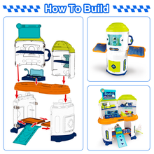 Load image into Gallery viewer, Space Mission Transforming Rocket & Control Station Playset