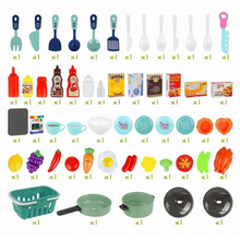 Load image into Gallery viewer, Kids Play Kitchen Set Pretend Cooking Toy with Accessories Educational Kitchen Playset for Boys and Girls Ages 3+