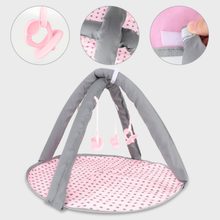 Load image into Gallery viewer, 5 in 1 Baby Doll Pretend Accessories Play Set Pink Baby Doll Pushchair Cot Play Mat Travel Vag Set fits to 12",13",14" Doll (doll not included)