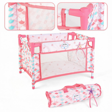 Load image into Gallery viewer, Deluxe Mermaid-Themed Baby Doll Playset Includes Stroller, Crib, Play Mat, Potty, Feeding Accessories, and Mermaid Outfit Perfect Gift for Girls' Role-Playing, Birthday, or Christmas