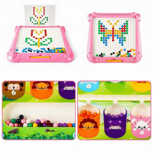 Load image into Gallery viewer, 2 in 1 Magnetic Disk Drawing Maze Puzzle Table Toy Double Sided Card for Toddlers Ages 3+ Mosaic Puzzle Table Toy Color Matching and Art Creation Set