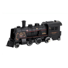 Load image into Gallery viewer, Deluxe Edition Steam Train Set Electric Classic Locomotive Toy with Lights, Real Smoke & Sounds Track Railway Playset for Kids & Collectors