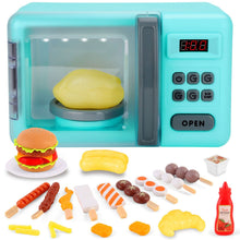 Load image into Gallery viewer, Play Kitchen Microwave Oven -Blue