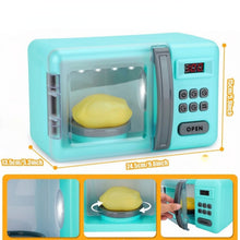 Load image into Gallery viewer, Play Kitchen Microwave Oven -Blue