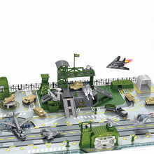 Load image into Gallery viewer, Army Men Playset Military Base Set with Military Vehicle Weapon Gear Accessories Vehicles Accessories and Play Map Great Army Toys