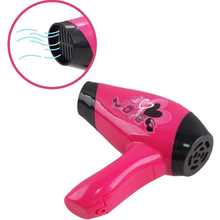 Load image into Gallery viewer, Hairdressing and Vanity Handbag Beauty Set Girls Styling Pretend Makeup and Hair Accessories Playset Including Hairdryer Toy and Curlers