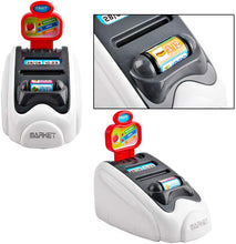 Load image into Gallery viewer, Cash Register for Kids, Toy Till Cash Register with Scanner, Credit Card ,Play Food ,Money and Groceries Shopping Basket for Boys and Girls