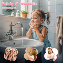 Load image into Gallery viewer, Kids Pink Beauty Make-Up Dresser Set – Foldable Vanity with Mirror, Light-Up Music, and Complete Makeup Accessories for Girls, Perfect for Pretend Play and Role-Playing Fun, Gift for Ages 3+