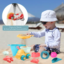 Load image into Gallery viewer, 19PCS Beach Toys Set for Kids Summer Games Outdoor Play Sand Garden Toy Sand Mould Tools Baby Bath Toys for Toddlers 3+