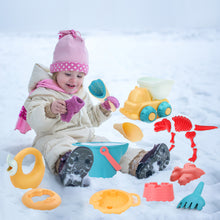 Load image into Gallery viewer, 19PCS Beach Toys Set for Kids Summer Games Outdoor Play Sand Garden Toy Sand Mould Tools Baby Bath Toys for Toddlers 3+