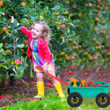 Load image into Gallery viewer, Pull along Wheelbarrow and Gardening Tools Play Set with Plant Pots Outdoors Toy for Kids with Plant Pots